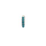 Mini créole fermée avec turquoise et zircons