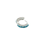 Mini créole fermée avec turquoise et zircons