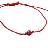 Bracelet fil fin coloré et oeil porte bonheur