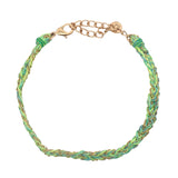 GM braided cord and chain bracelets