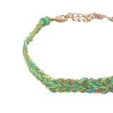 GM braided cord and chain bracelets