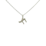 Collier en argent 925 petit raï et zircons blancs