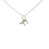 Collier en argent 925 petit raï et zircons blancs