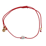 Bracelet doré fil rouge