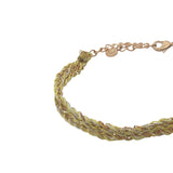 GM braided cord and chain bracelets