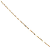 Gold necklace with zircons and scarab medal
