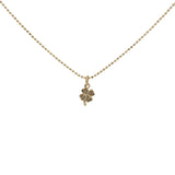 Collier doré trèfle 38 cm