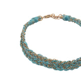 GM braided cord and chain bracelets