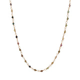 Santa Maria Tourmaline Gold Necklace