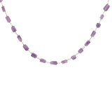 Gold choker with rectangular stones