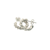 Twisted 925 silver creoles