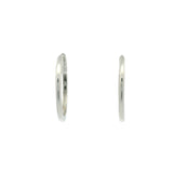 925 silver closed creoles 2cm (L)