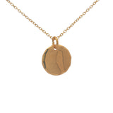 CHARM gold medal with hammered edges