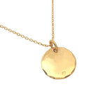 CHARM gold medal with hammered edges