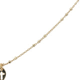 Collier doré petit poisson avec croix 38 cm