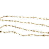 Collier doré croix zircons 38 cm