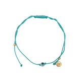 Fine colored thread bracelet and lucky eye