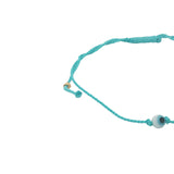 Fine colored thread bracelet and lucky eye