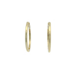 Closed gold creoles 2.5cm (XL)