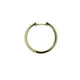 Closed gold creoles 2.5cm (XL)