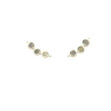 925 silver labradorite trilogy earrings