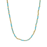 Gold pearl and stone choker necklace