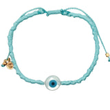 Turquoise cord eye bracelet