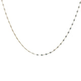 Collier doré maille ovale ciselée 1,9 mm