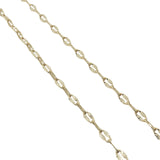 Collier doré maille ovale ciselée 1,9 mm