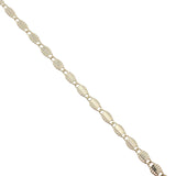 Collier doré perle de culture et petite tourmaline rose 38 cm