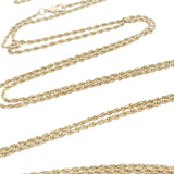 Sautoir Bola doré ajouré avec onyx noire