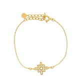 Star and zircon chain bracelet