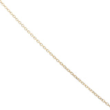 Gold necklace with Saint Lucia's eye shell and gold thread