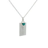 925 silver plate and turquoise necklace