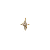 Mini gold creole and star zircons