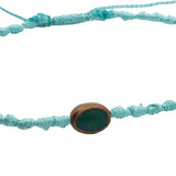 Turquoise cord bracelet