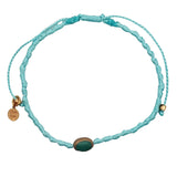 Turquoise cord bracelet