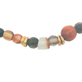 Gold bracelet and natural pearls mix