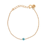 Golden lucky eye bracelet in mother-of-pearl