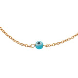 Golden lucky eye bracelet in mother-of-pearl
