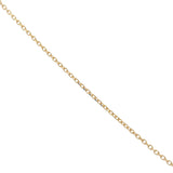 Gold necklace with stone eye and zircons