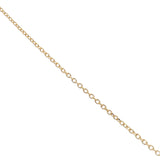 Collier doré médaille coeur avec onyx rouge 42 cm