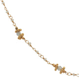 Necklace with stones and golden discs
