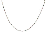 Collier doré avec duo tourmaline 50 cm