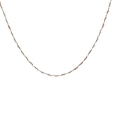 Collier doré avec duo opale rose 50 cm
