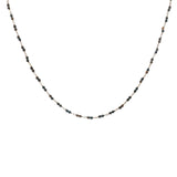 Collier doré avec duo oeil de tigre 50 cm