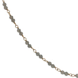 Collier doré avec duo quartz fumé 50 cm