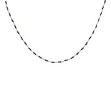 Collier doré avec duo onyx noire 50 cm