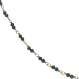 Collier doré avec duo onyx noire 50 cm