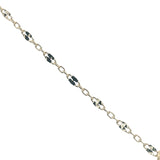 Collier doré scarabée taillé dans de l'apatite 42 cm